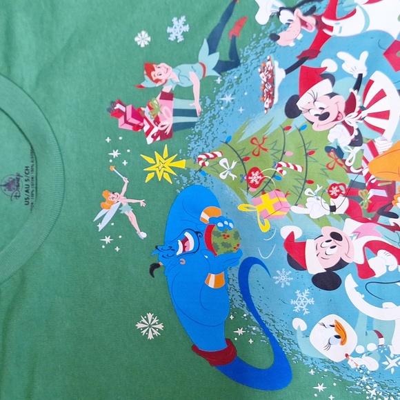 NEW! DISCONTINUED Disney Ensemble Characters Christmas T-Shirt - Mickey, Minnie - Picture 2 of 6